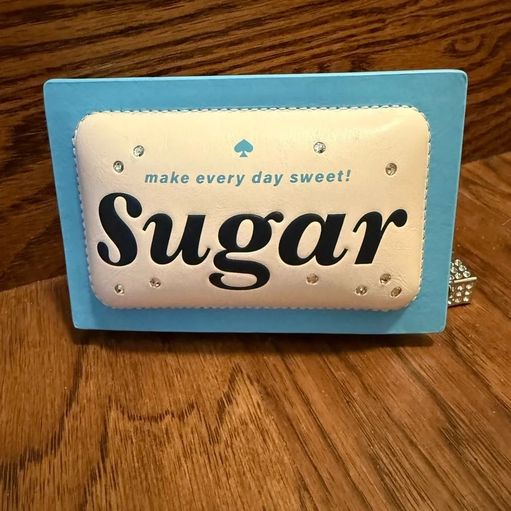 New - Kate Spade: Coffee Break 3D Sugar Packet Small Card Holder
